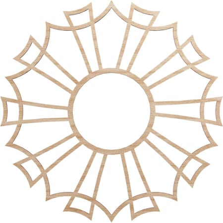 Ekena Millwork Augustus Wood Fretwork Pierced Ceiling Medallion, Alder, 16"OD x 5 5/8"ID x 1/4"T CMWP16X16X0250AUAL